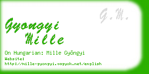 gyongyi mille business card