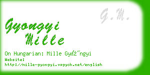 gyongyi mille business card